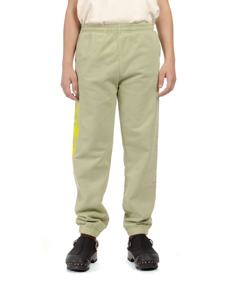 Green Brain Dead Seeing Double Sweat Pant | USA ZANR18394