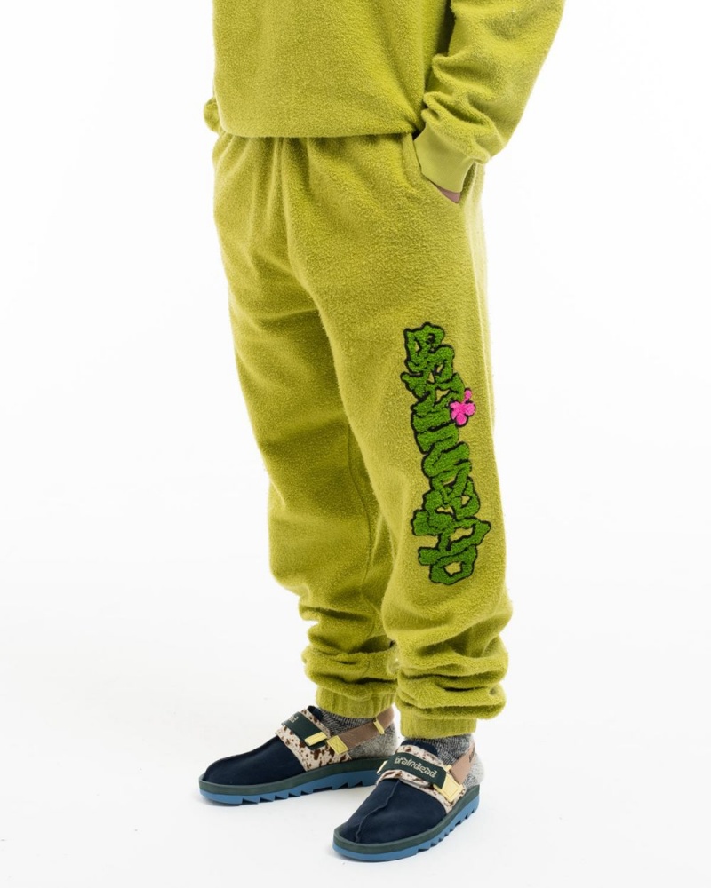 Green Brain Dead Slime Reverse Fleece Sweat Pant | USA OBJR38765