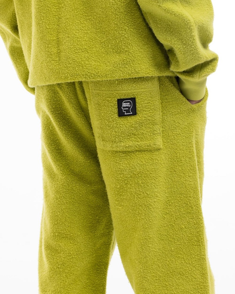 Green Brain Dead Slime Reverse Fleece Sweat Pant | USA OBJR38765