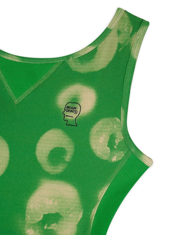 Green Brain Dead Sponge Dye Bodysuit | USA EQPB72906