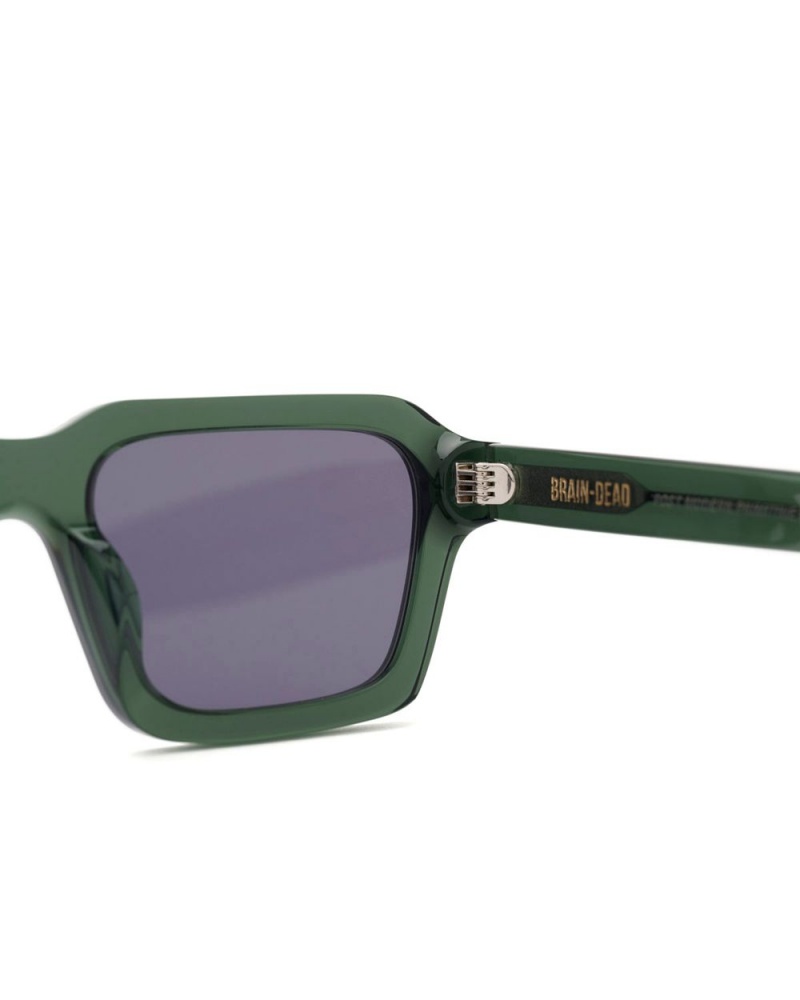 Green Brain Dead Staunton Post Modern Primitive Eye Protection Sunglasses | USA VYEF86730