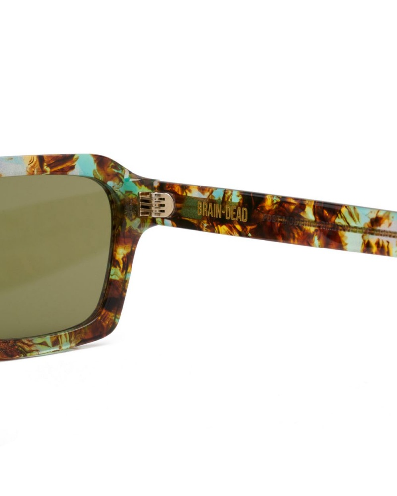 Green Brain Dead Staunton Post Modern Primitive Eye Protection Sunglasses | USA QZIO47516