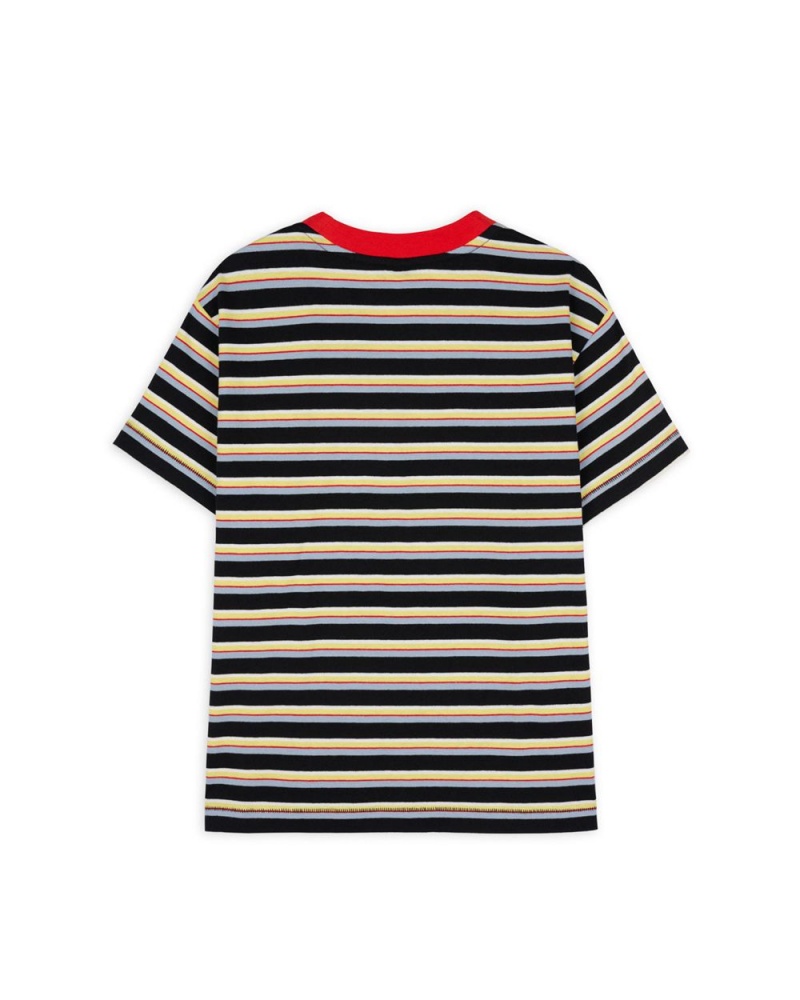 Green Brain Dead Striped Baby Tee T-Shirt | USA GEBX03261