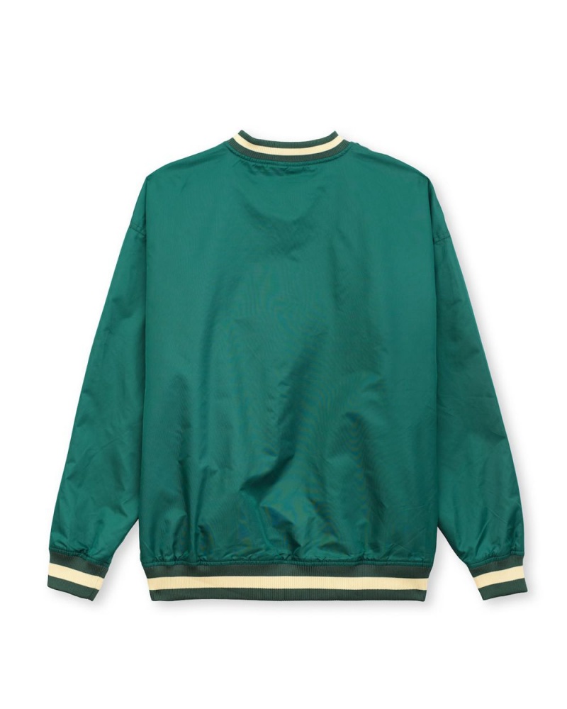 Green Brain Dead Swing Away Pull Over Jacket | USA QNLF35869