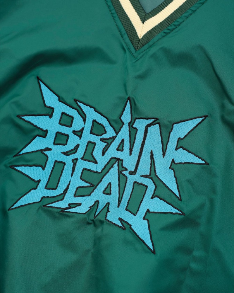 Green Brain Dead Swing Away Pull Over Jacket | USA QNLF35869