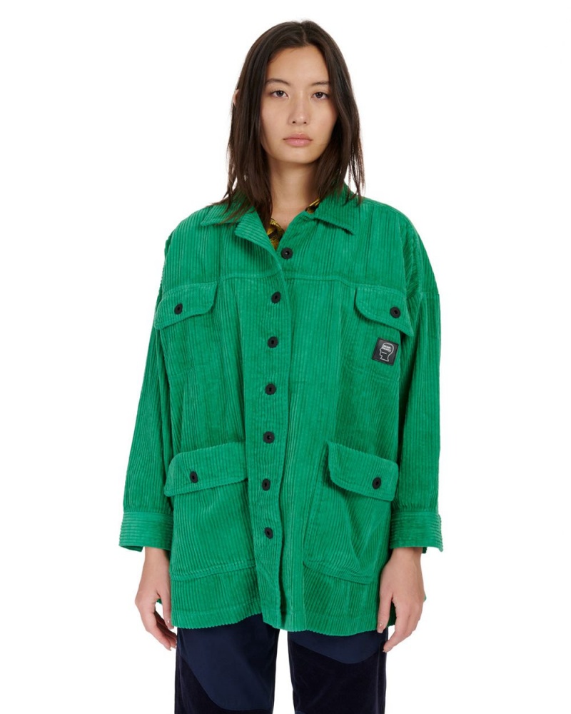 Green Brain Dead Swing Jacket | USA SPQZ50723