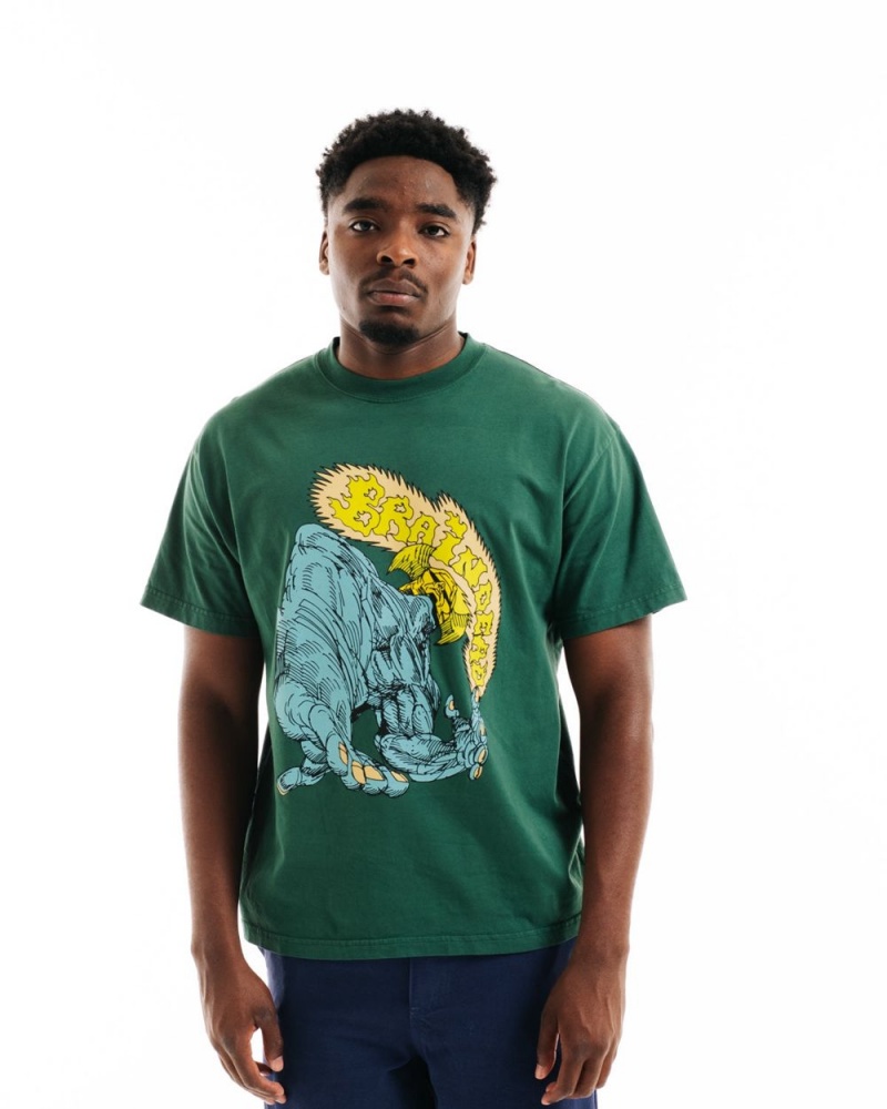 Green Brain Dead Twister T-Shirt | USA KPNQ90456