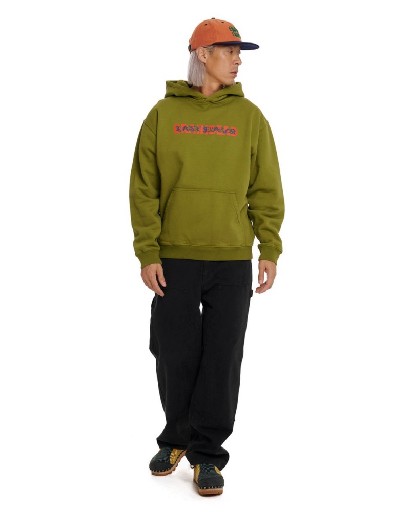 Green Brain Dead Warn End Aesthetics Hoodie | USA SLME95832