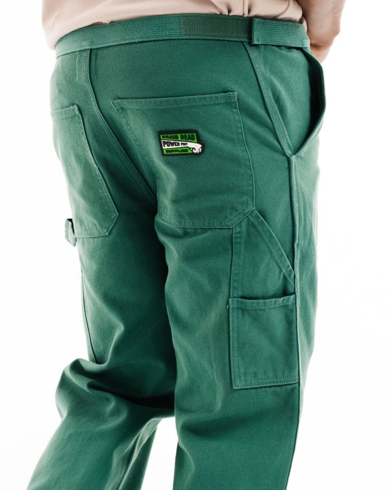 Green Brain Dead Washed Hard Ware/Soft Wear Carpenter Pant | USA LMNW62735