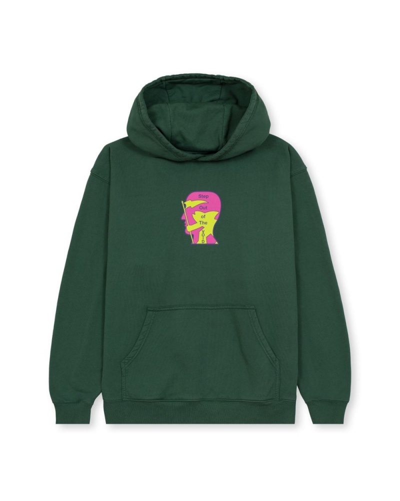 Green Brain Dead X Gotcha Sci-Fi Surf Sweatshirt Hoodie | USA NJIP40517