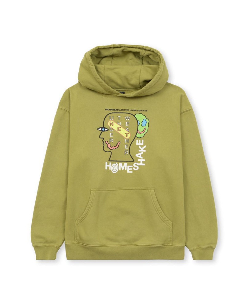 Green Brain Dead X Homeshake Under The Weather Hoodie | USA SQXP65809