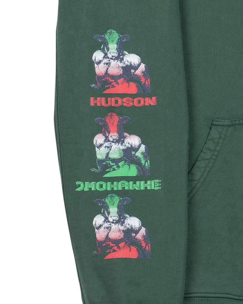 Green Brain Dead X Hudson Mohawke Trilogy Hoodie | USA XEFO63915