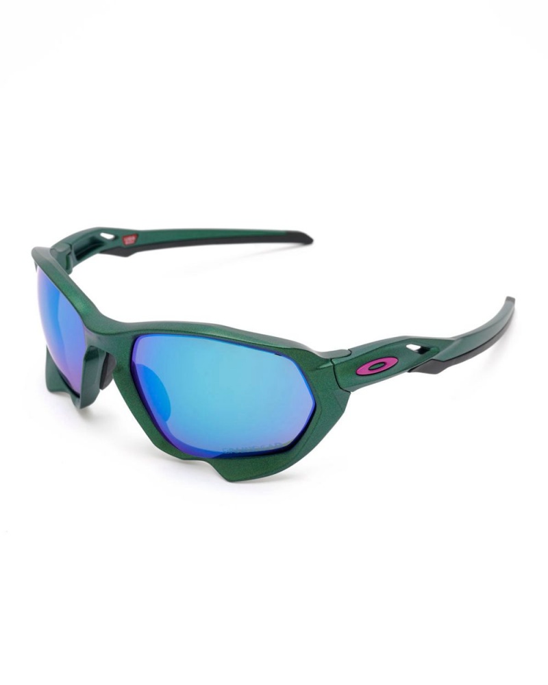 Green Brain Dead X Oakley Plazma Sunglasses | USA WHSM24197