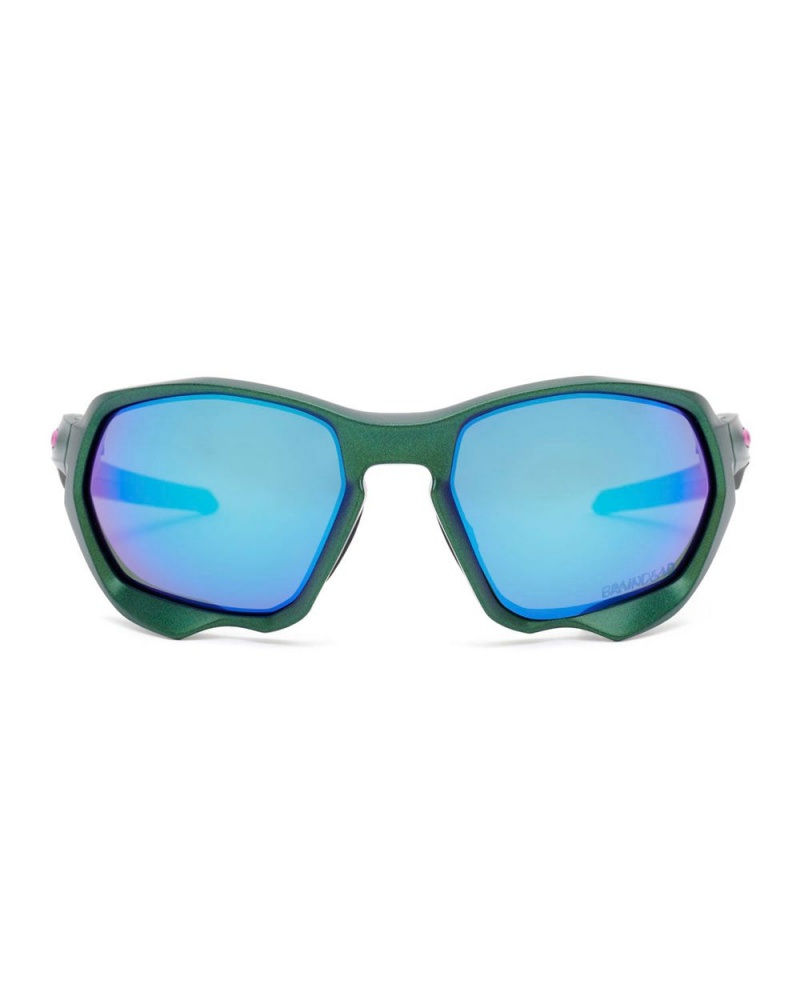 Green Brain Dead X Oakley Plazma Sunglasses | USA WHSM24197