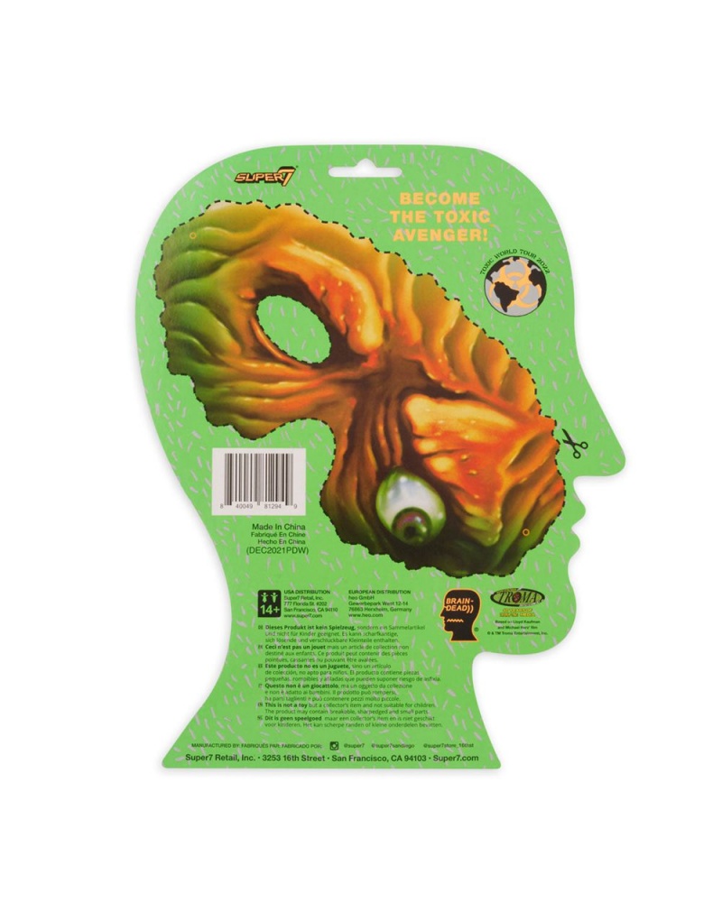 Green Brain Dead X Super7 Re-Action Figure Toy | USA OTJE57103