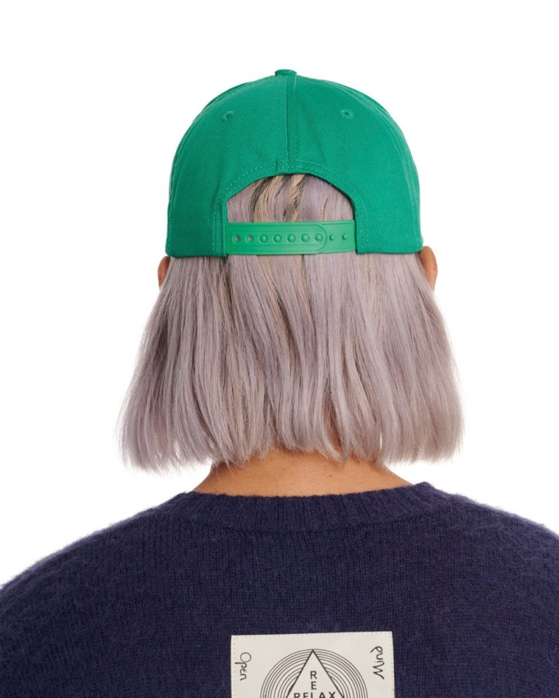 Green Brain Dead Yin Yang Twill 6 Panel Cap | USA UEMK32945