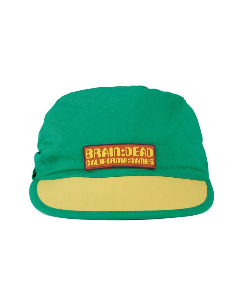 Green Yellow Brain Dead California Games Bandana Hat | USA XFBN35801