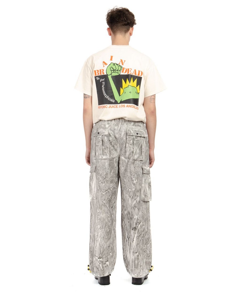 Grey Brain Dead Liquid Dye Flight Pant | USA OGND93840