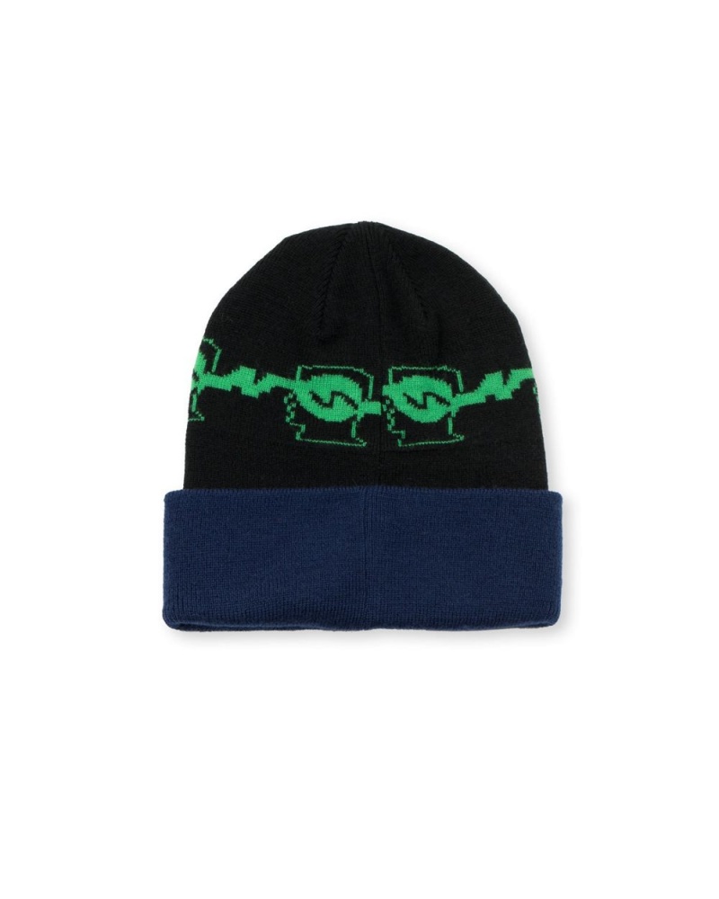 Grey Brain Dead Running Logo Head Wool Beanie | USA HVEM27305