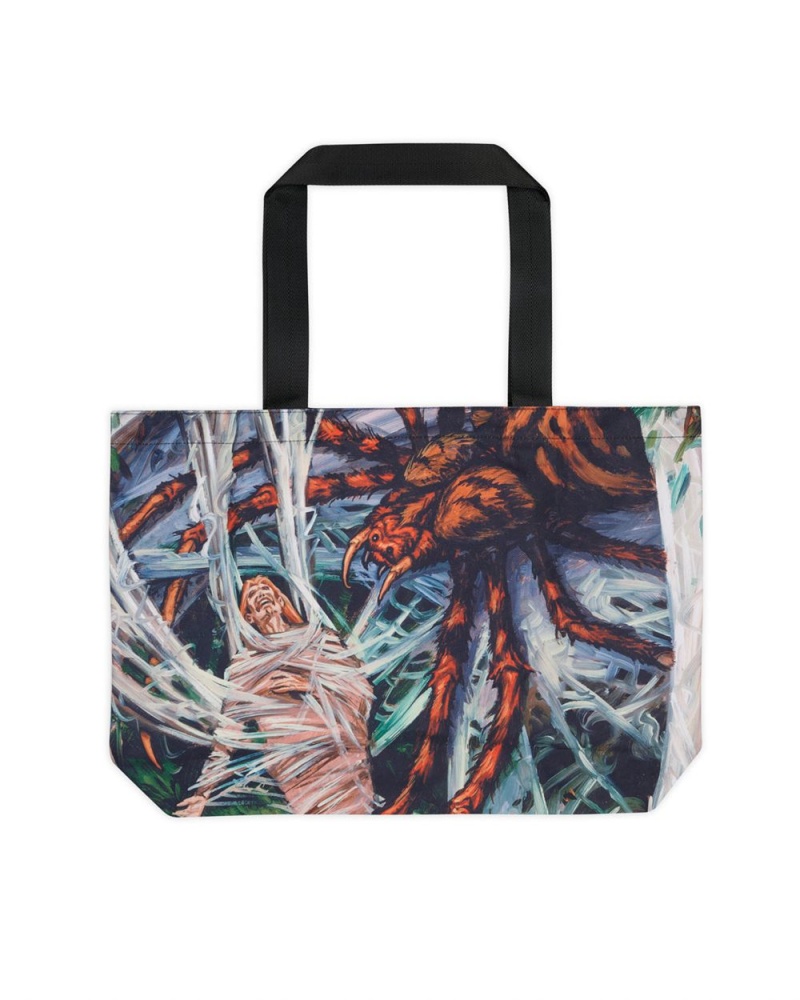 Grey Brown Brain Dead X Magic: The Gathering Hidden Spider Tote Bag | USA VCGO90475