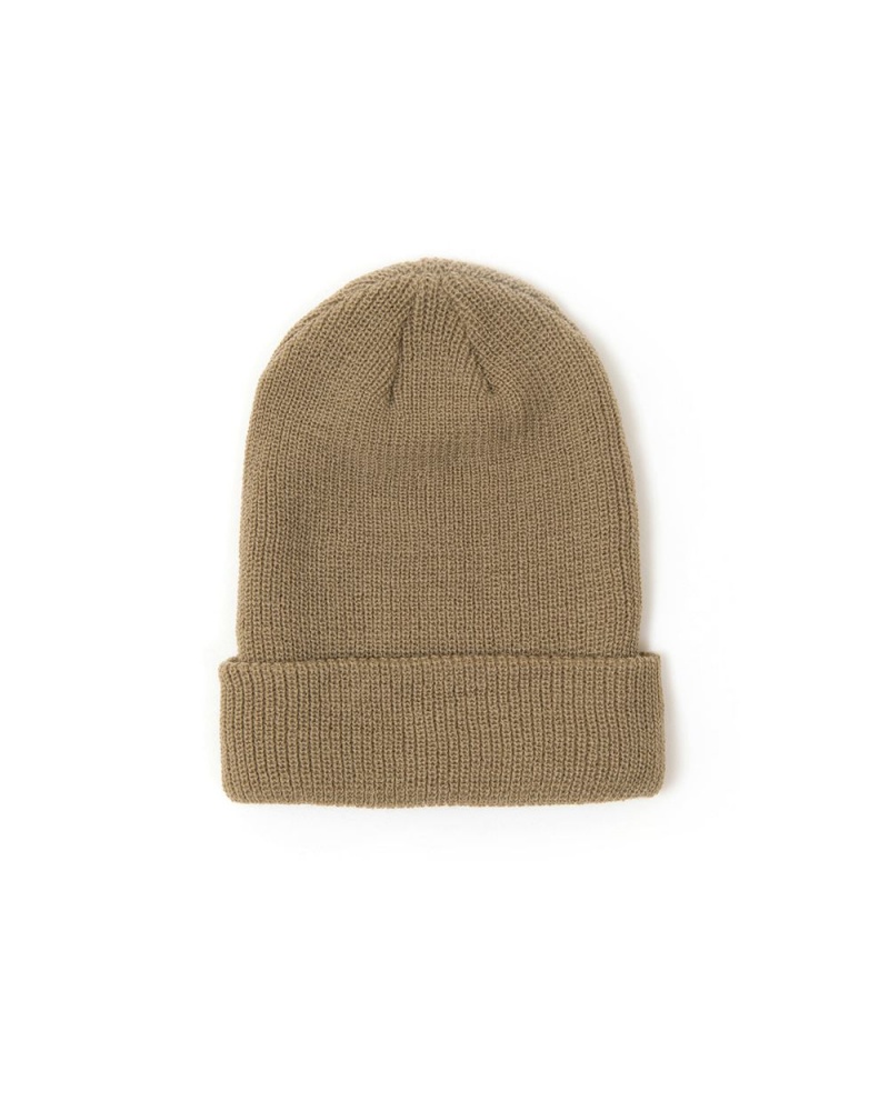 Khaki Brain Dead Brain Eyes Beanie | USA MYTU37208