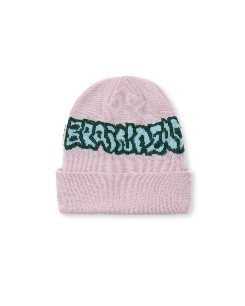 Lavender Brain Dead Dystopia Wool Beanie | USA FSMI13628