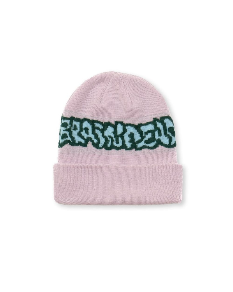 Lavender Brain Dead Dystopia Wool Beanie | USA FSMI13628