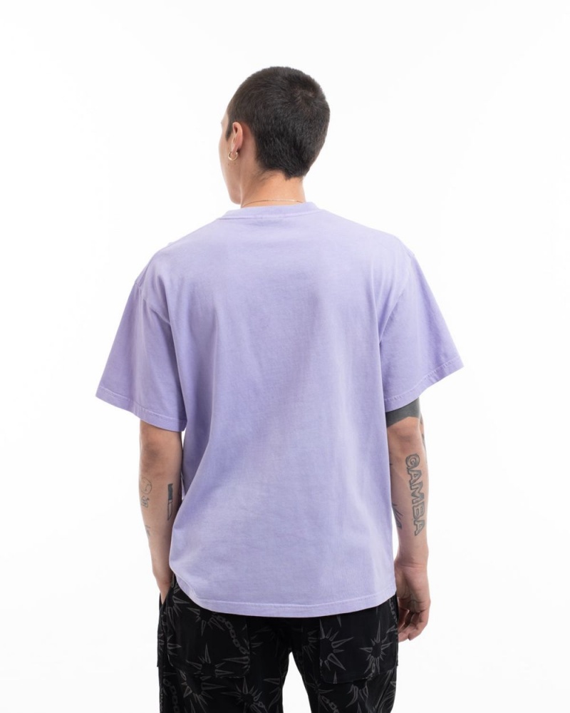 Lavender Brain Dead Lizard Lock T-Shirt | USA GQYL70452