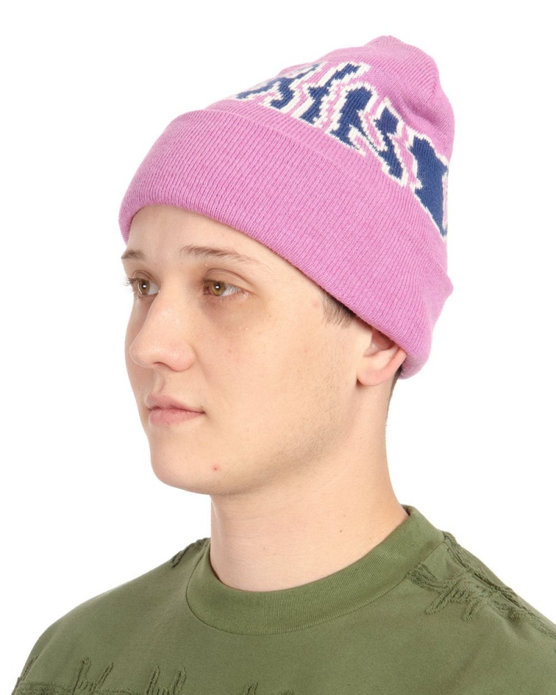 Lavender Brain Dead Prehistoric Logo Wool Beanie | USA XJYH51947