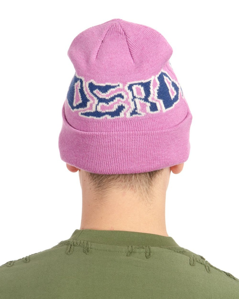 Lavender Brain Dead Prehistoric Logo Wool Beanie | USA XJYH51947