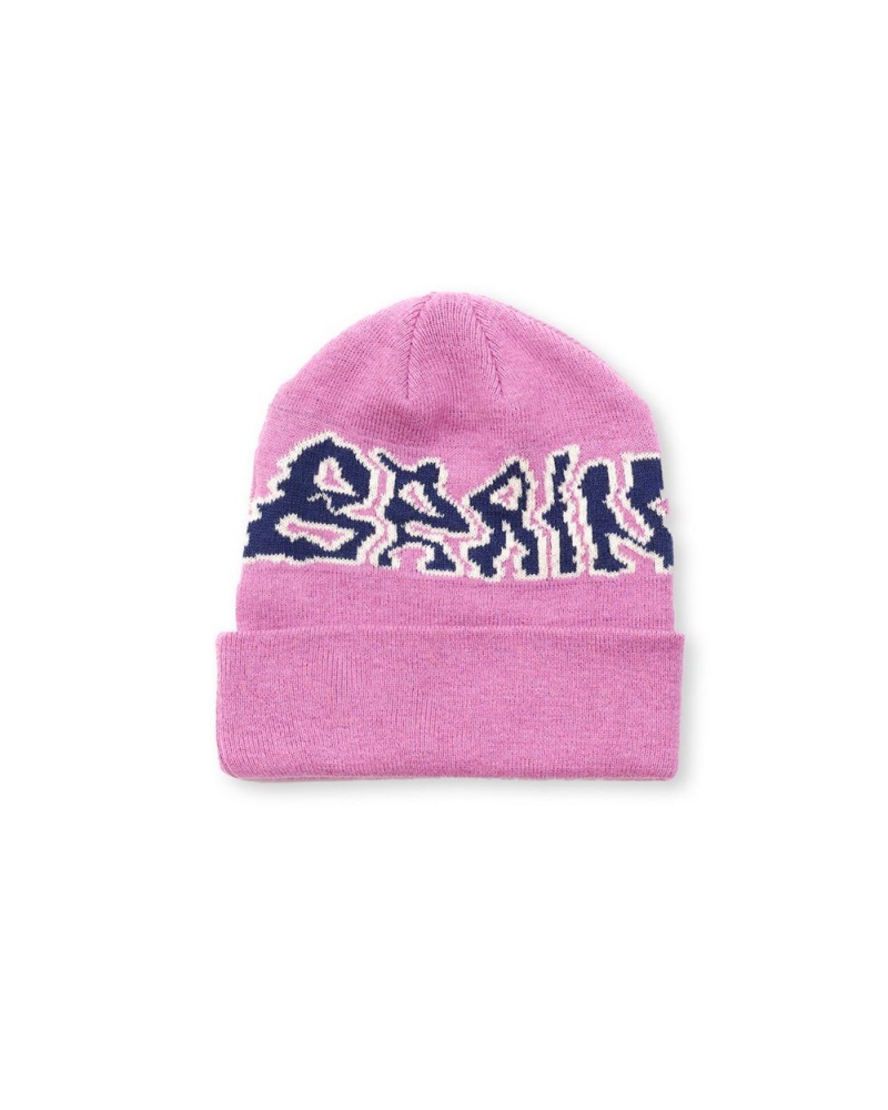 Lavender Brain Dead Prehistoric Logo Wool Beanie | USA XJYH51947