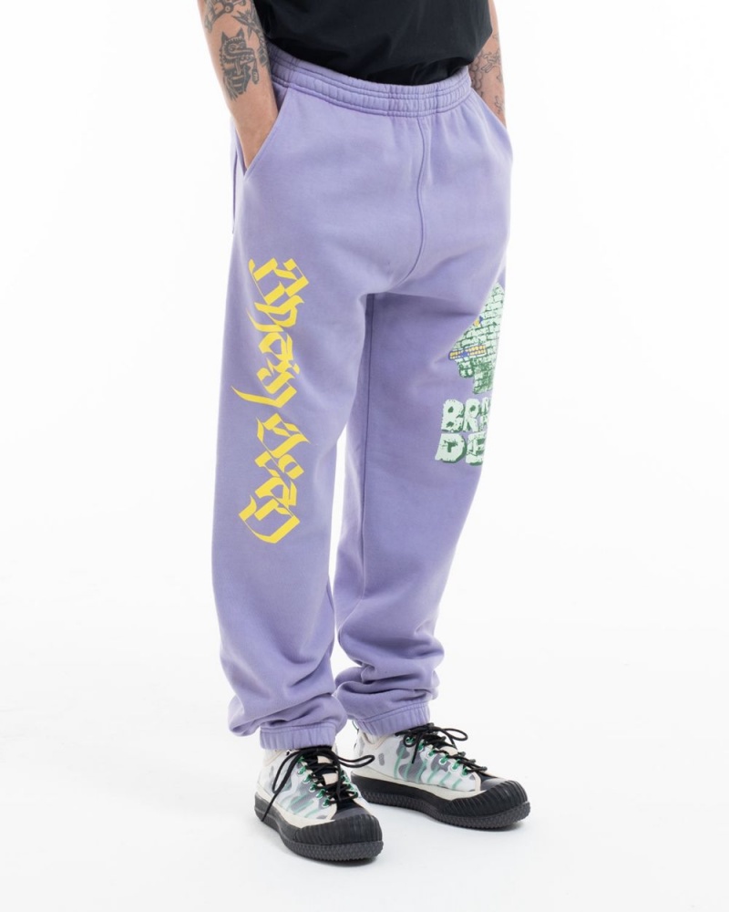 Lavender Brain Dead Stone Age Sweat Pant | USA ODJB43170