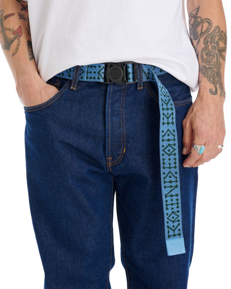 Light Blue Brain Dead Frogger Woven Belt | USA EYMA10392