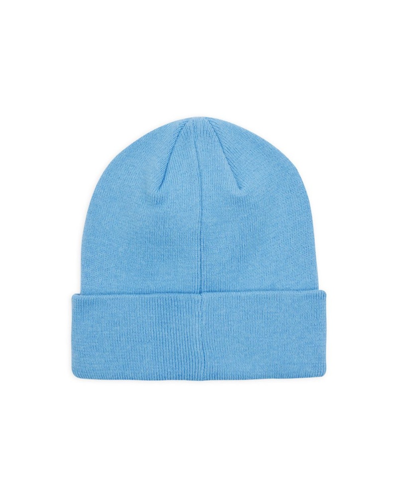 Light Blue Brain Dead Logo Head Wool Beanie | USA PXUJ73098