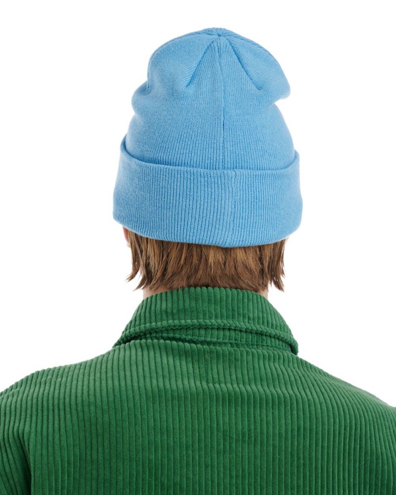 Light Blue Brain Dead Logo Head Wool Beanie | USA PXUJ73098