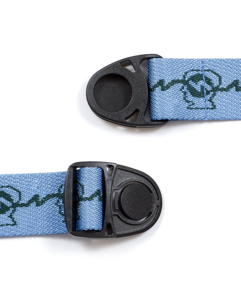 Light Blue Brain Dead Running Head Woven Belt | USA FSCW53702