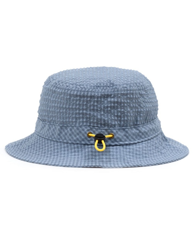 Light Blue Brain Dead Seersucker Bucket Hat | USA BIKM63712