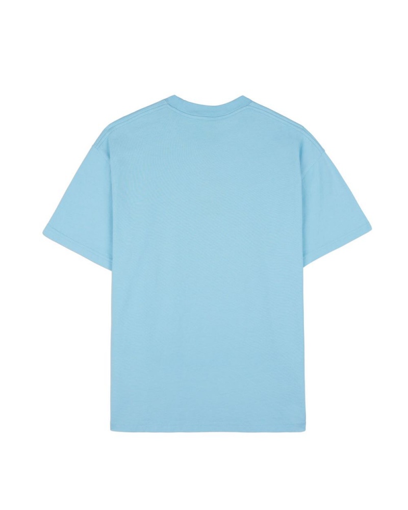 Light Blue Brain Dead Trance Formation T-Shirt | USA ZCLX23976