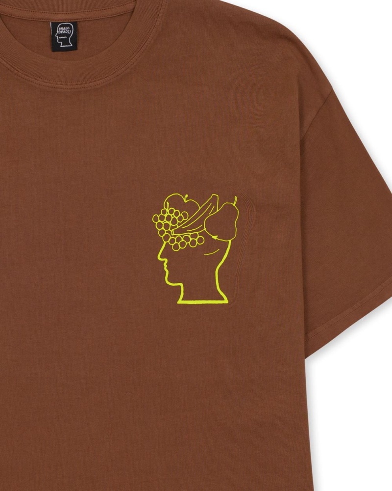 Light Brown Brain Dead Fruitful Companion T-Shirt | USA TNJL09258