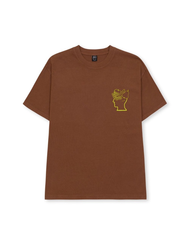 Light Brown Brain Dead Fruitful Companion T-Shirt | USA TNJL09258