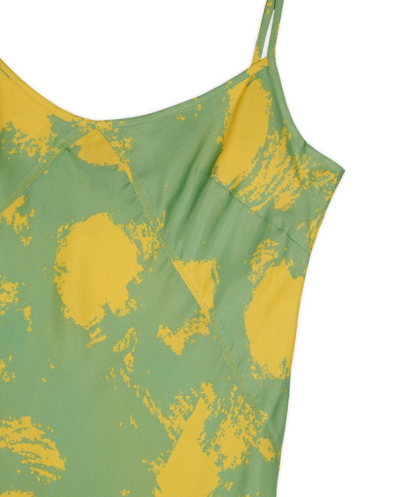 Light Green Brain Dead Dot Slip Dress | USA FERC10537