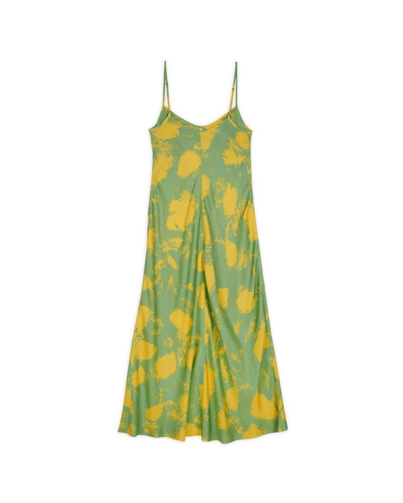 Light Green Brain Dead Dot Slip Dress | USA FERC10537