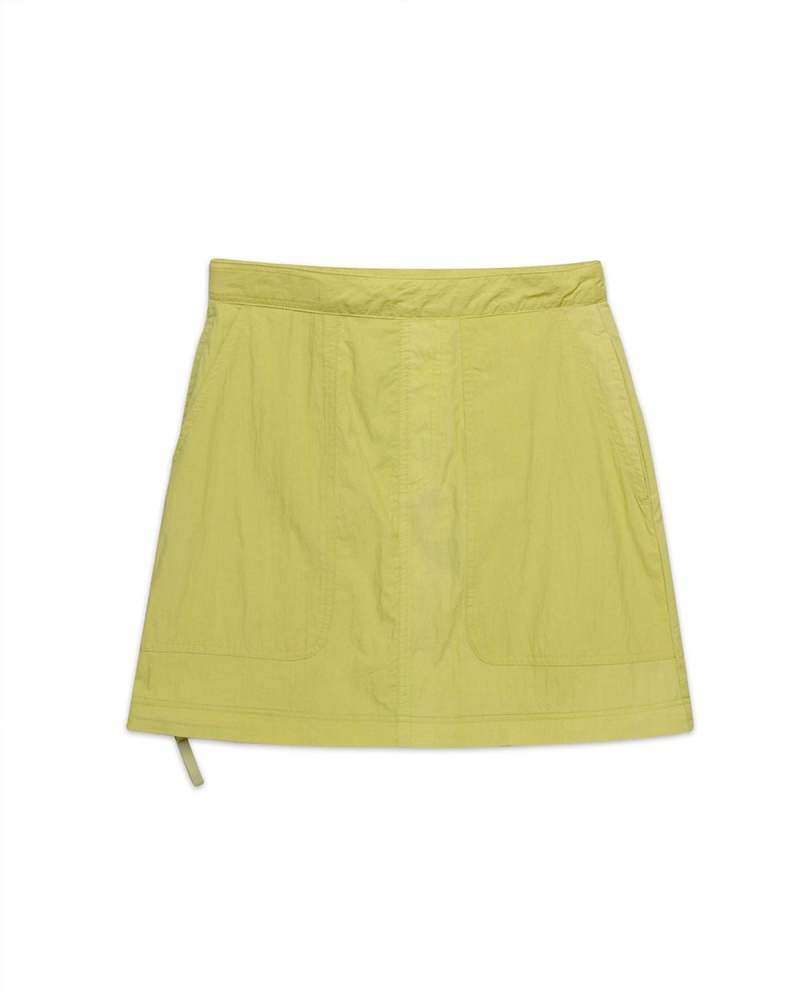 Light Green Brain Dead Washed Out Convertible Skirt | USA LNMS60579