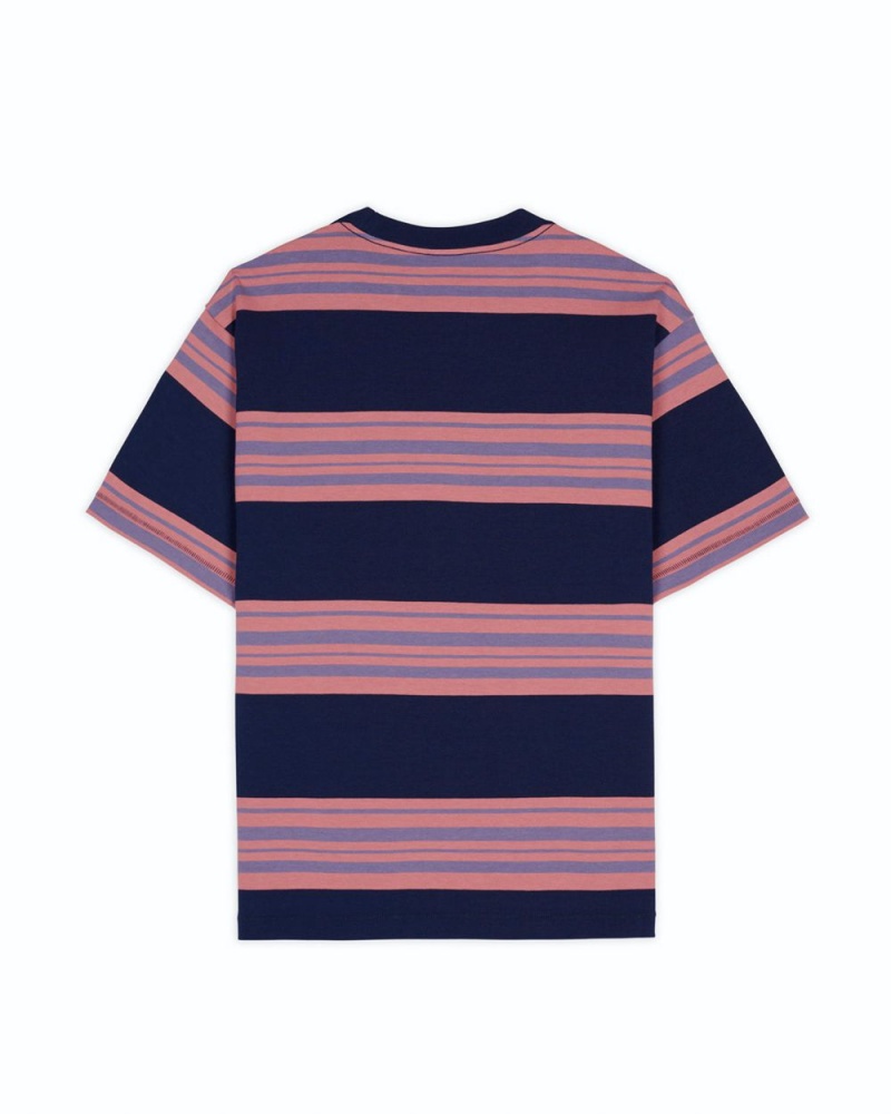 Navy Brain Dead Baker Striped Pocket T-Shirt | USA XCNT14053