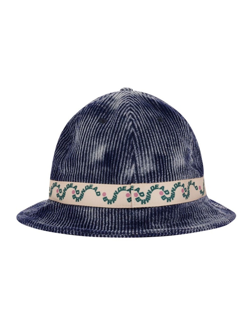 Navy Brain Dead Bd Wave Bell Bucket Hat | USA PMZB52910