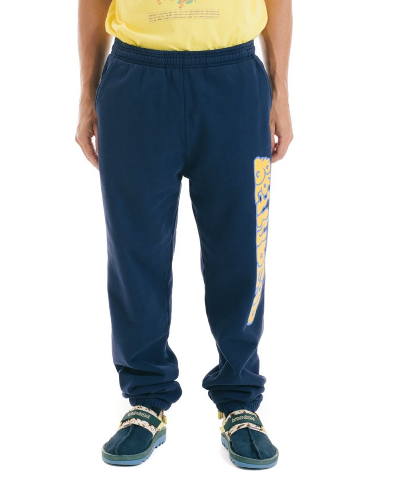 Navy Brain Dead Bubble Sweat Pant | USA YVMI62917