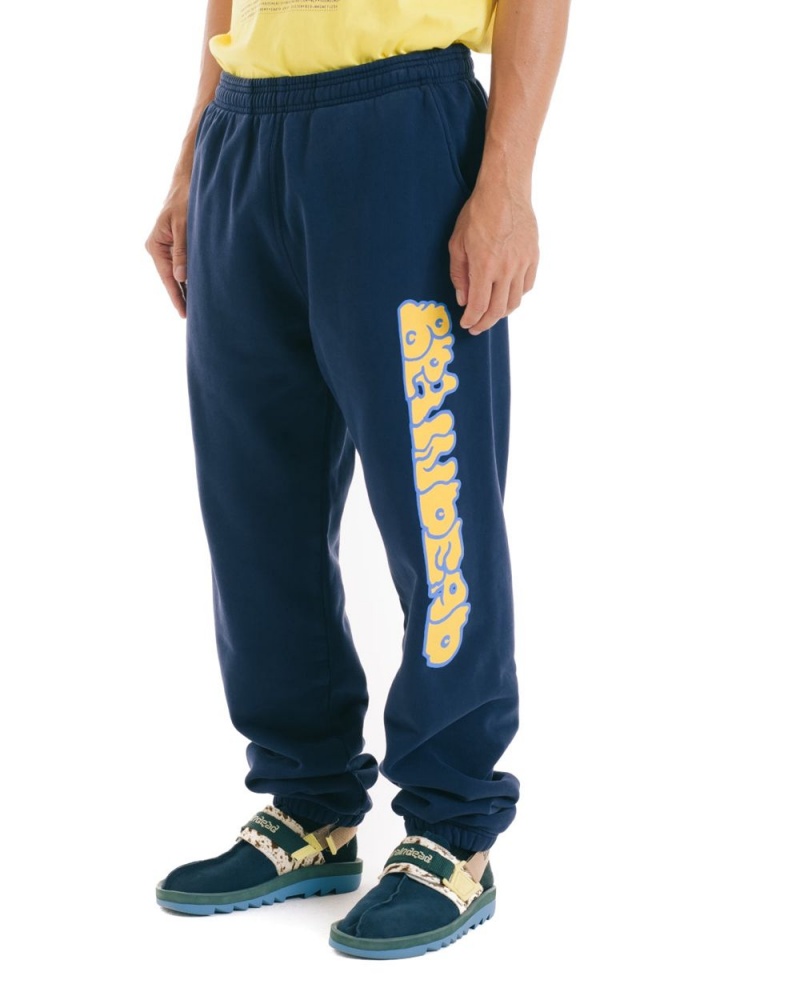 Navy Brain Dead Bubble Sweat Pant | USA YVMI62917