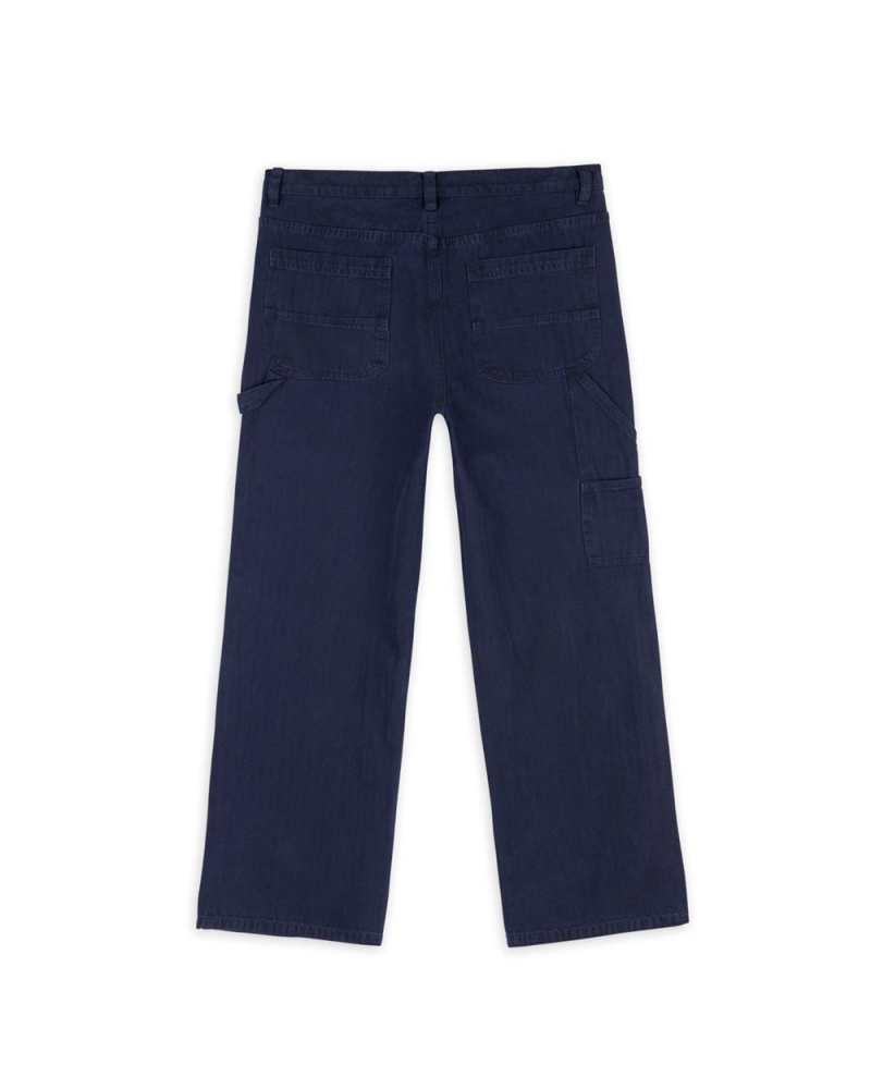 Navy Brain Dead Double Knee Utility Pant | USA TYNU82649