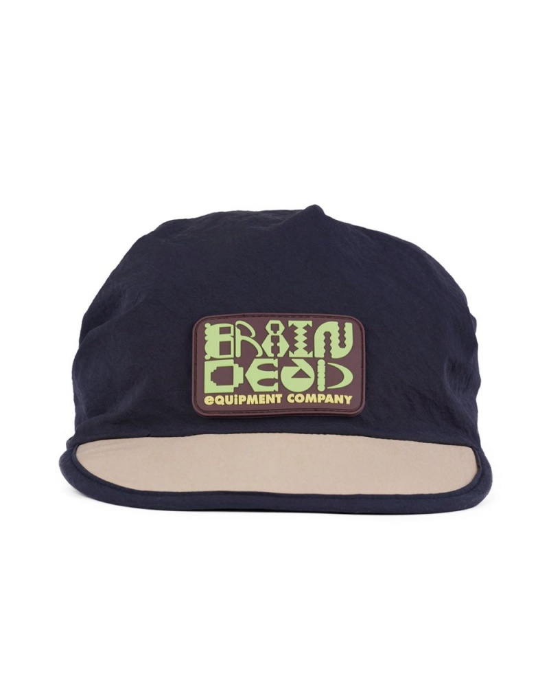 Navy Brain Dead Equipment Company Bandana Hat | USA QKNZ24791