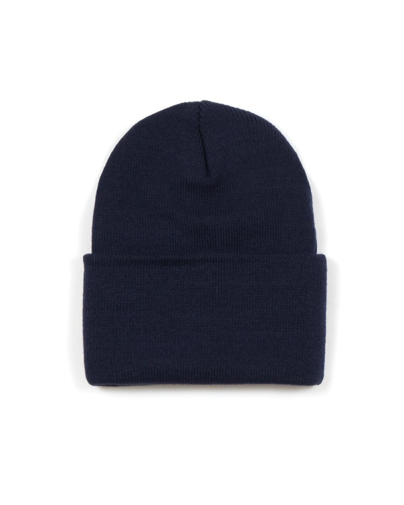 Navy Brain Dead Logo Head Beanie | USA JIFR62354